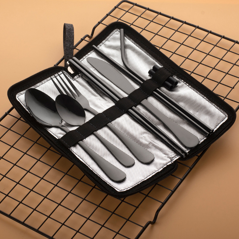 Bamboo Cutlery Travel - Новый набор из 10 предметов портативной