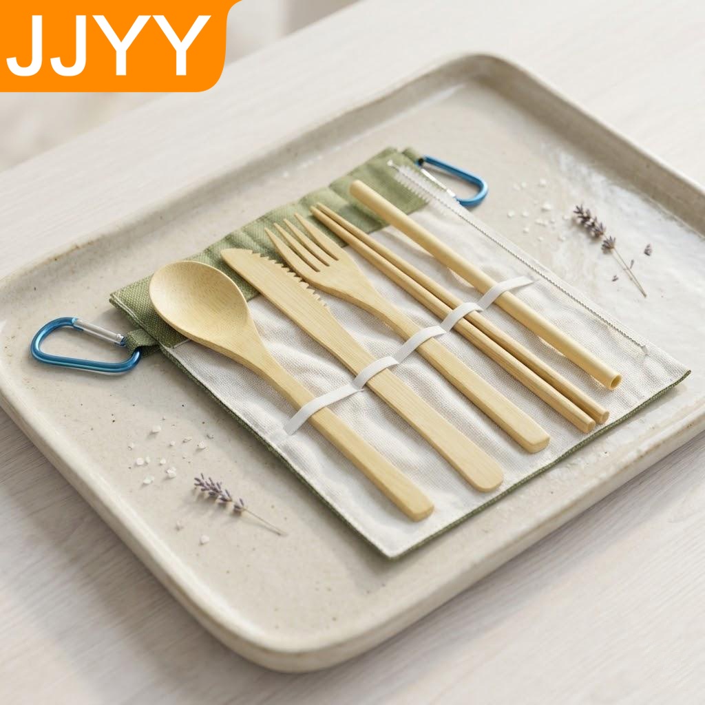 Многоразовый бамбуковый набор  – обзор и цена Bamboo Cutlery Travel