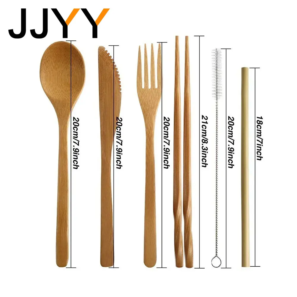 Многоразовый бамбуковый набор  – обзор и цена Bamboo Cutlery Travel